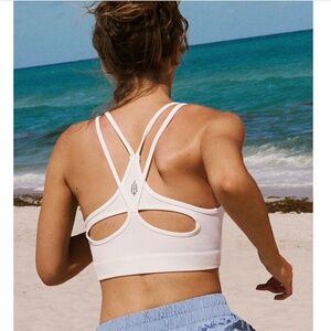 NWOT Free People Movement Free Throw  White Bra Medium